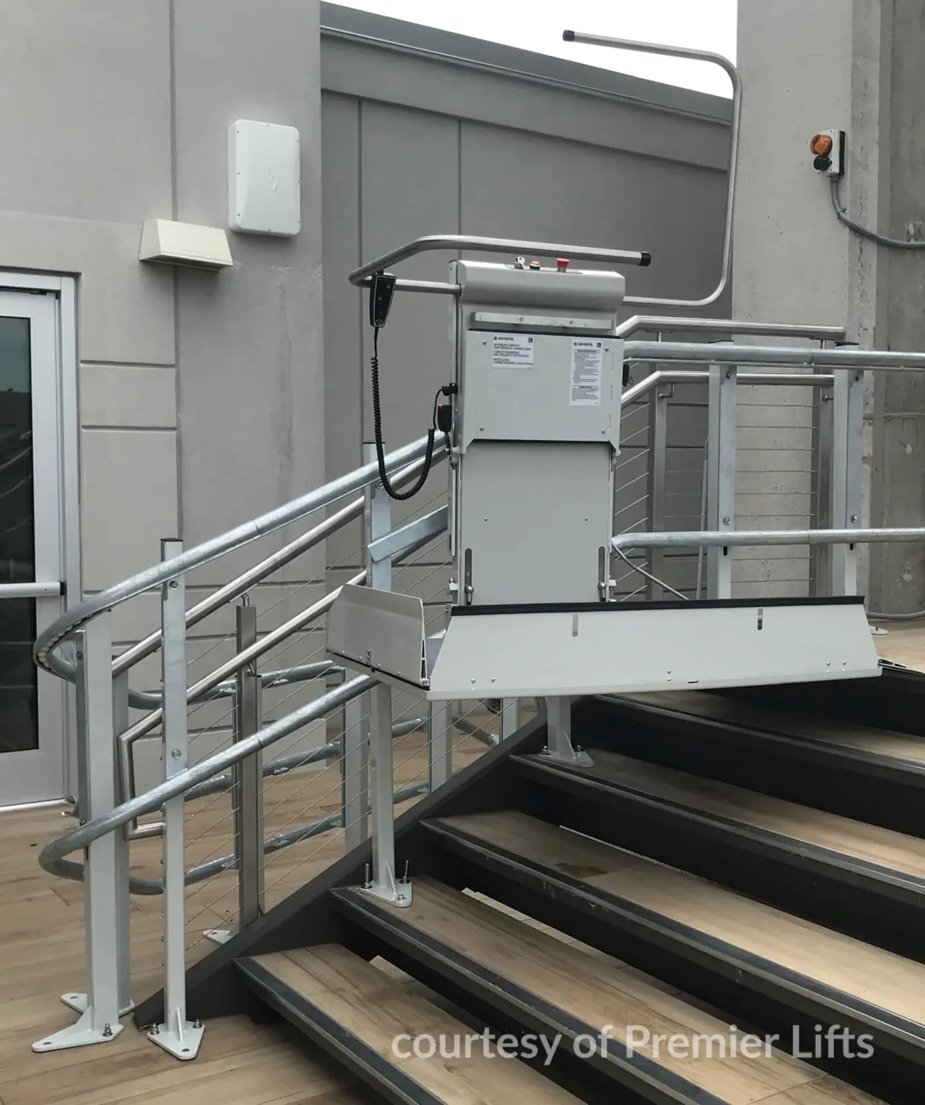 Savaria Omega Custom Curved Inclined Platform Lift